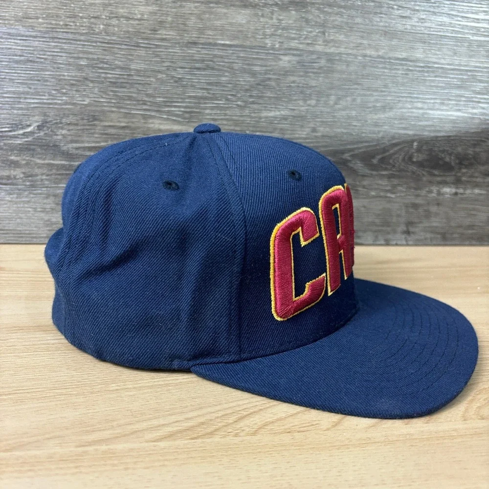 Vintage Cleveland‎ Cavaliers Hat Snapback Blue NBA Basketball Wool Blend Starter